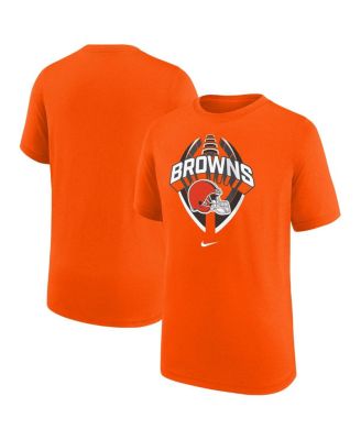 Nike - Big Boys and Girls Orange Cleveland Browns Icon Legend T-Shirt