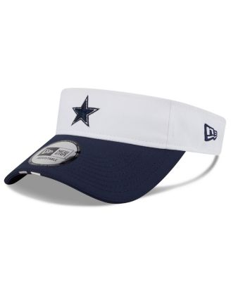 New Era - Men's White/Navy Dallas Cowboys 2025 NFL Training Camp Adjustable Visor Hat