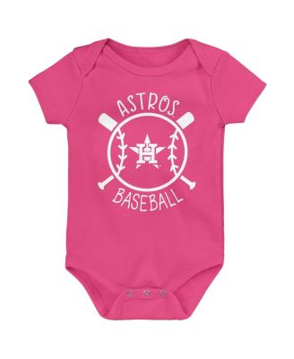 Baby Boys and Girls 3-Piece Houston Astros Slide Home Bodysuit Set