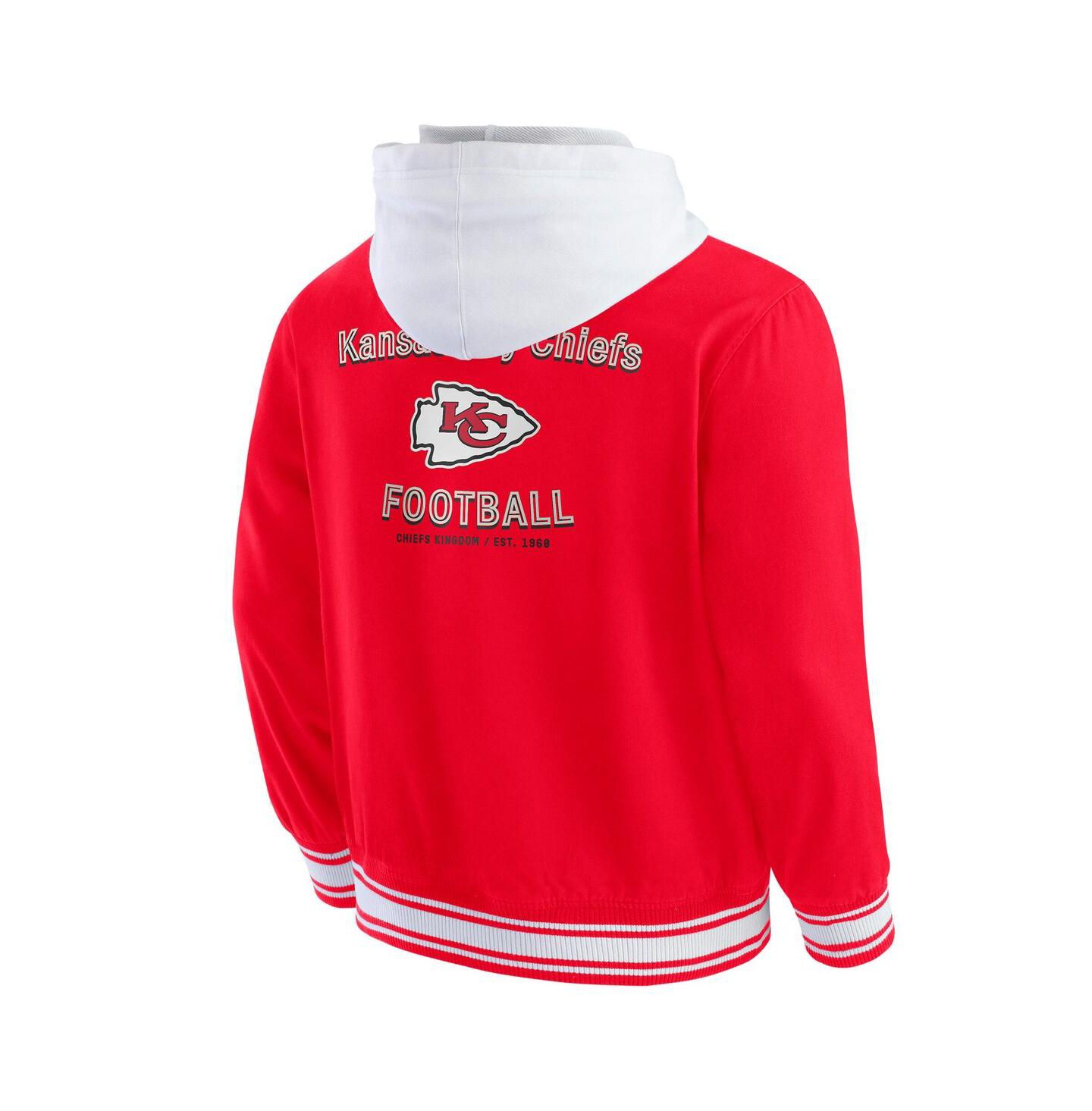 Мужская куртка Fanatics Darius Rucker Collection by Red Kansas City Chiefs Full-Snap Hoodie Jacket — фото 2