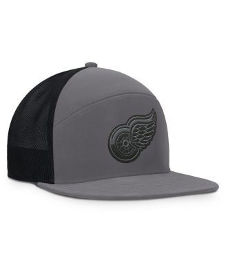 Men's Charcoal/Black Detroit Red Wings Fairweather Adjustable Hat
