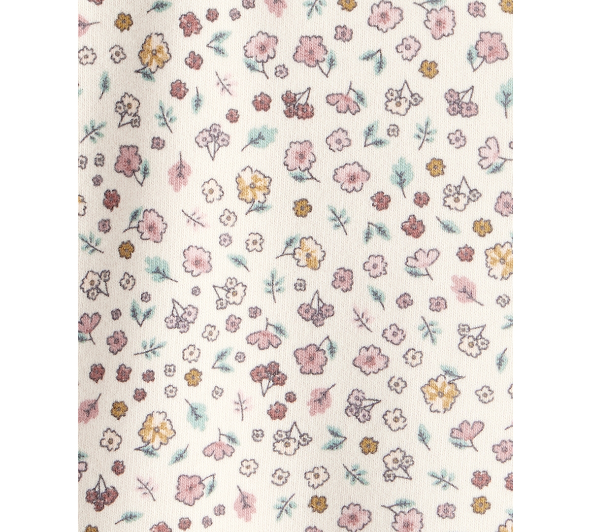 Carter's Baby Girls Floral-print Top, Denim Jumper & Footed Tights, 3 Piece Set In Blue