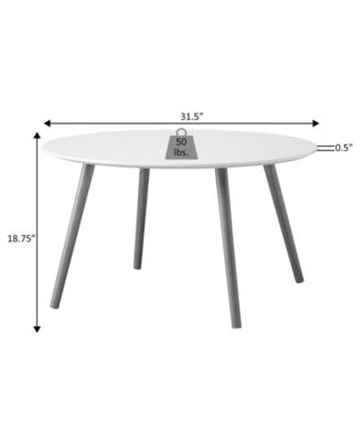  Oslo Round Coffee Table, Gray