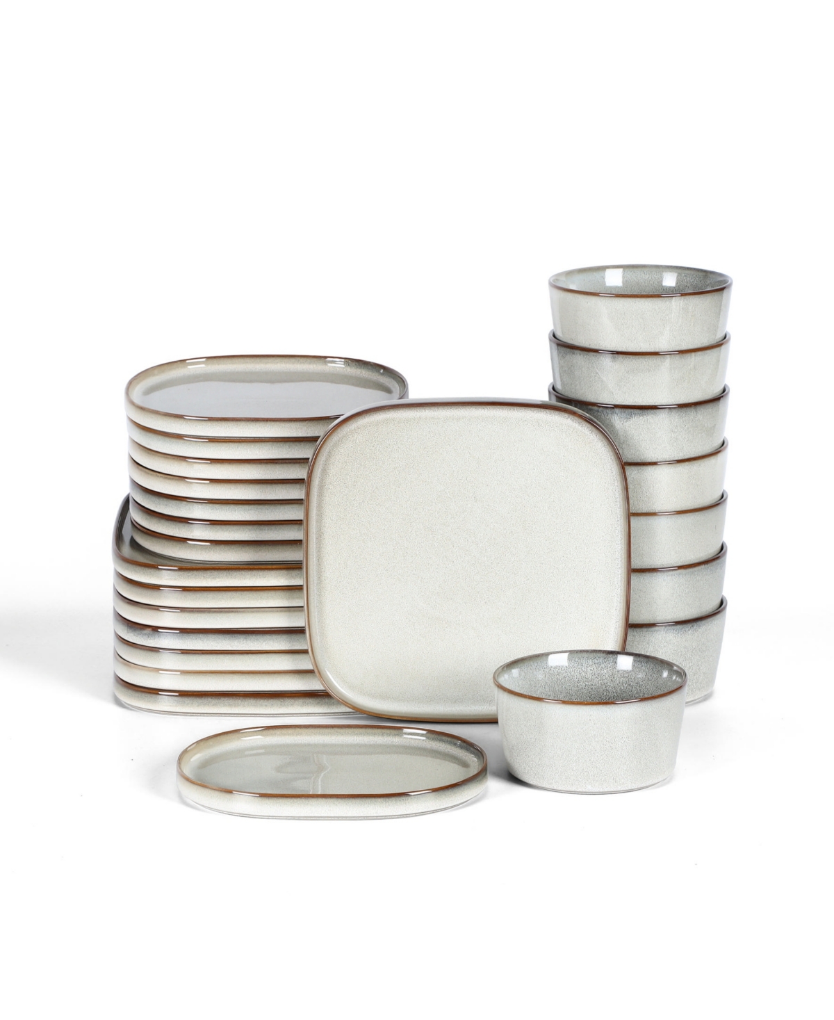 Cairo 24 Pc. Dinnerware Set, Service for 8 - White