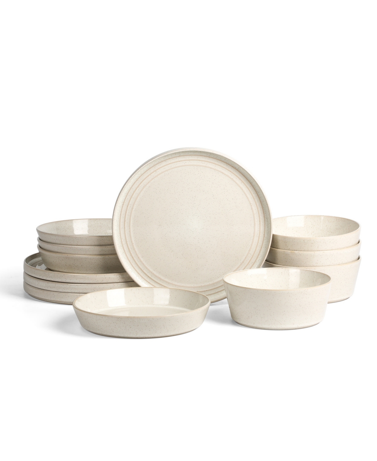 Claire 12 Pc. Dinnerware Set, Service for 4 - Green