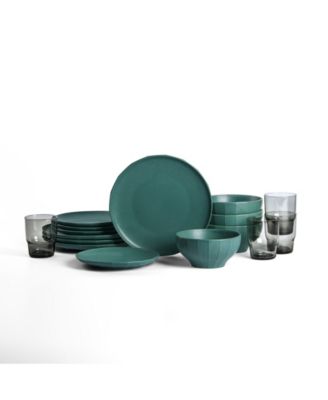 Rio 16 Pc. Dinnerware & Glassware Set, Service for 4