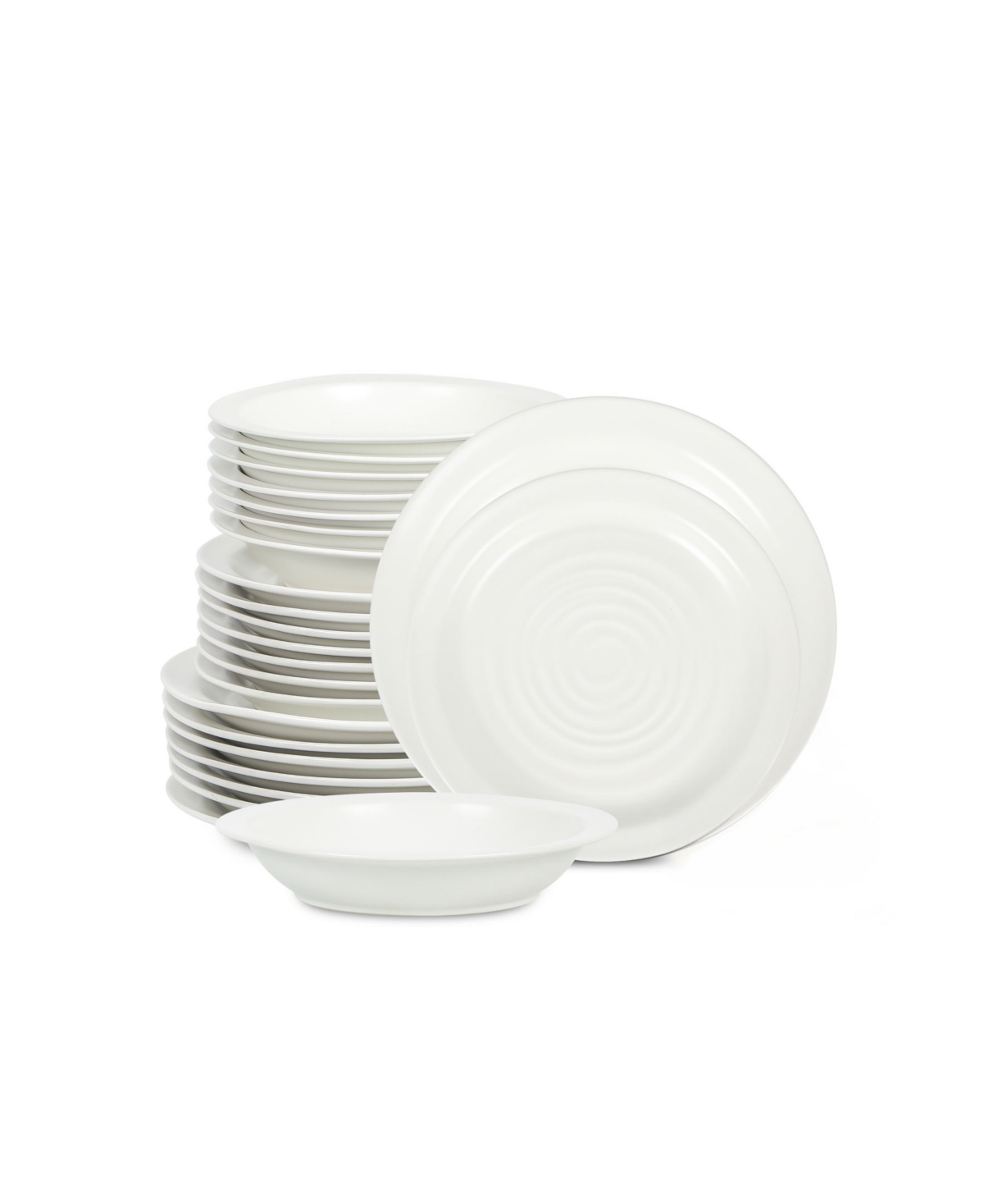 Orbit 24 Pc. Dinnerware Set, Service for 8 - White