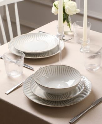 Linea 16 Pc. Dinnerware & Glassware Set, Service for 4