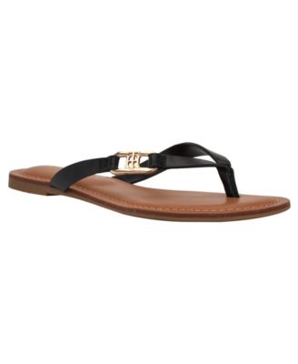 Women's Liande Logo Flat Thong Sandal