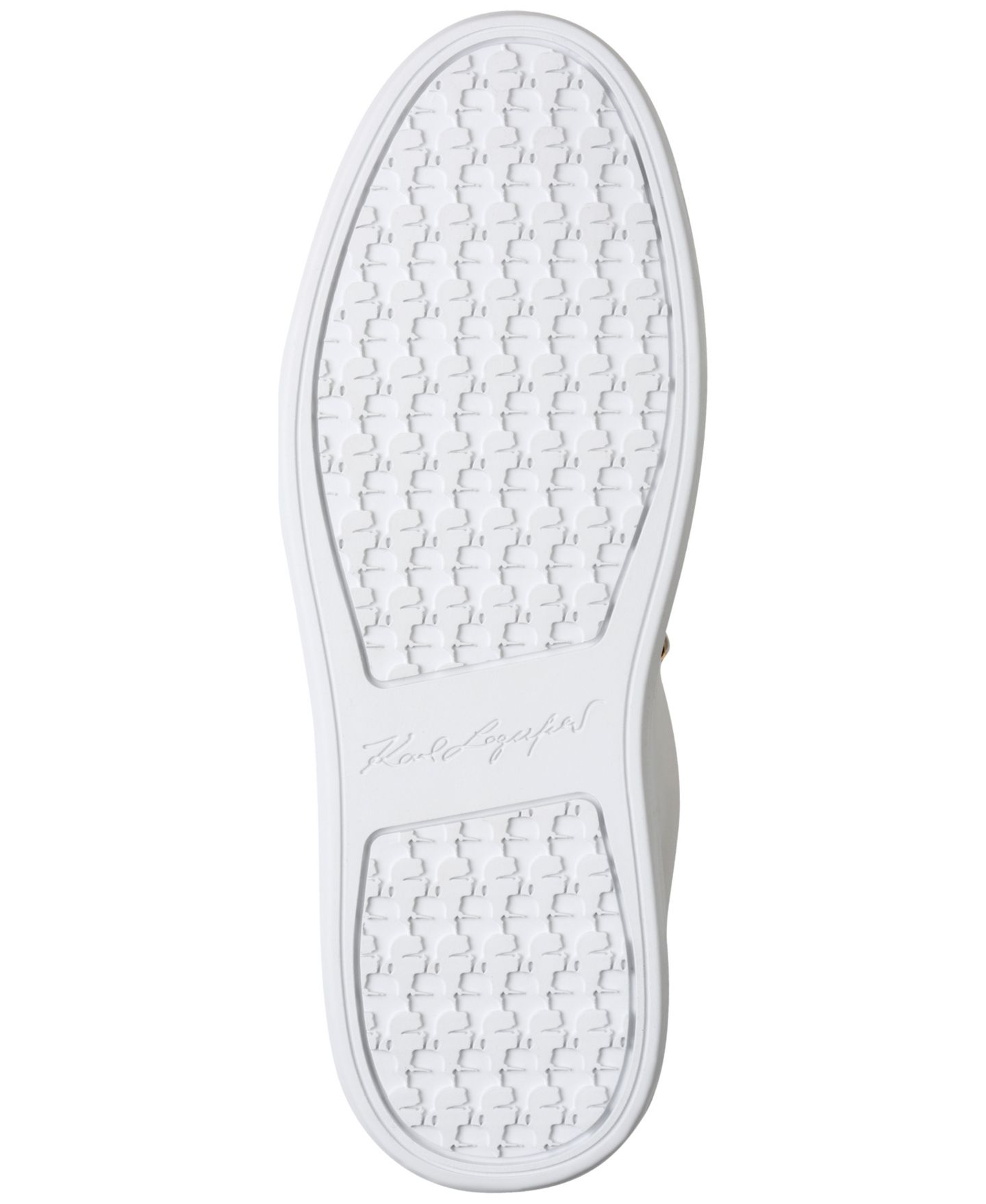 Женские кроссовки KARL LAGERFELD PARIS Stazie Lace-Up, цвет: Яркий белый / Чёрный — фото 5