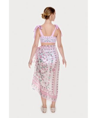 Women's Beach Sarong Wrap - Pink Blossom