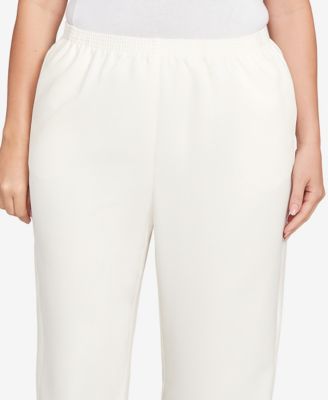 Plus Size Classic Poly Accord Short Length Pants