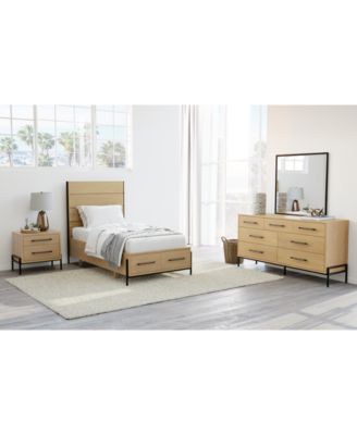 Linstead 3-Pc. Twin Panel Storage Set (Bed, Dresser & Nightstand), Created for Macy's