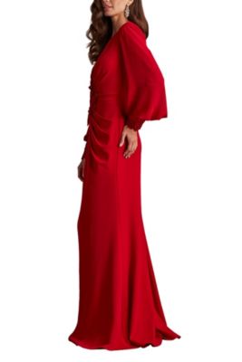Women's Sahana Bishop Sleeve Plunge Gown