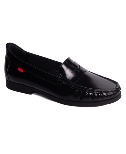 Женские туфли Marc Joseph New York Newbury Street Hands-Free Slip On Technology Penny, цвет: Чёрный искусственный лаковый