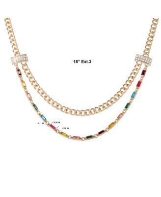Double Layer Multicolor Necklace