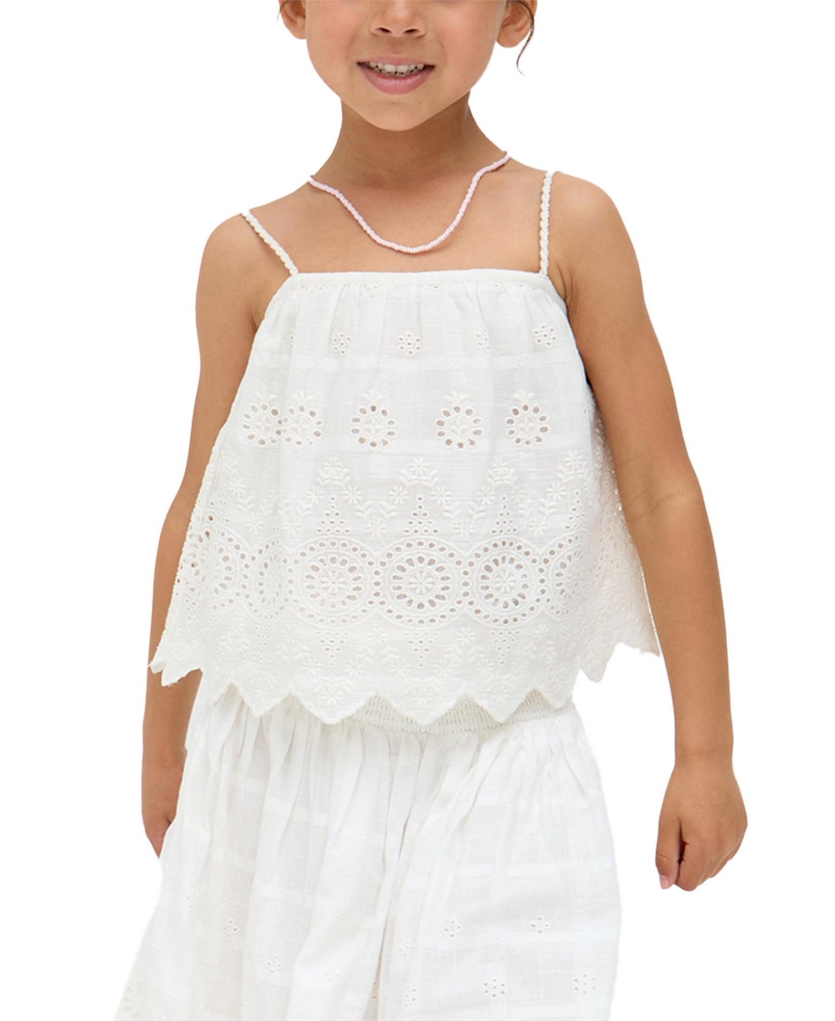 Raffya Kids Rufa Spaghetti Strap Windowpane Check Cami
