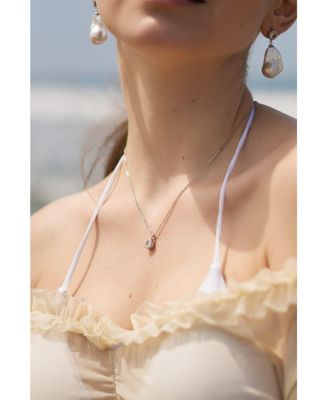 Skyler Molten Solitaire Cubic Zirconia Pendant Necklace