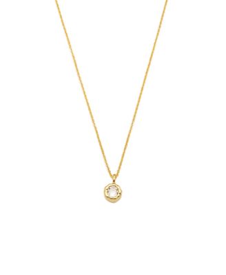 Skyler Molten Solitaire Cubic Zirconia Pendant Necklace