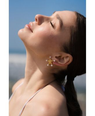 Classicharms Lila Starfish Stud Earrings