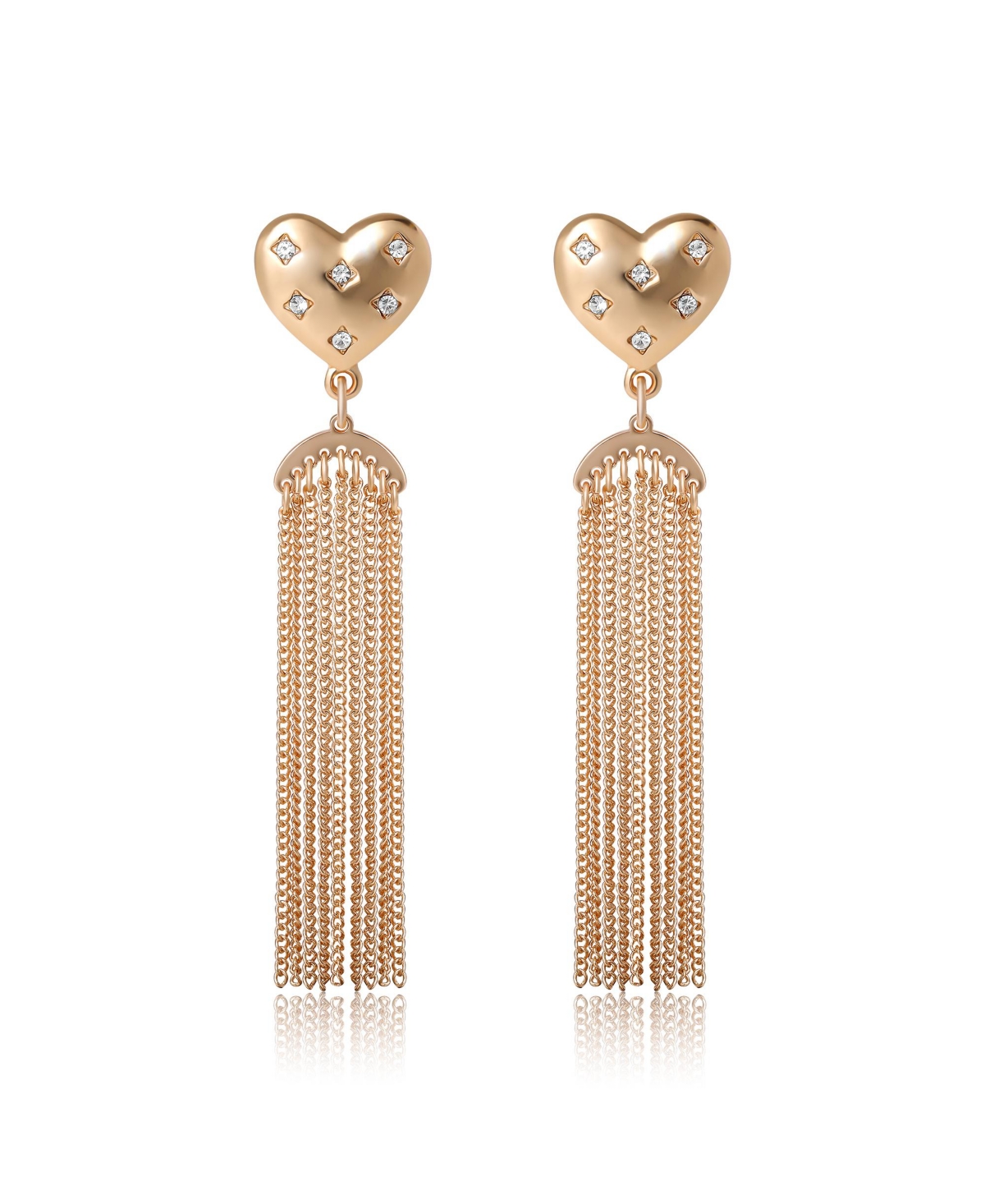 Bcbg Generation Tassel Heart Drop Earrings - Gold