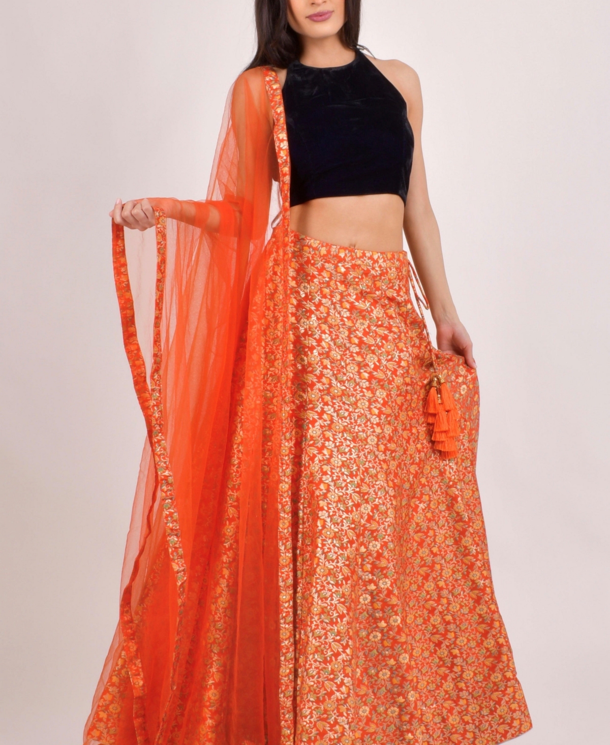 Raas Women's Floral Brocade Lehenga Choli