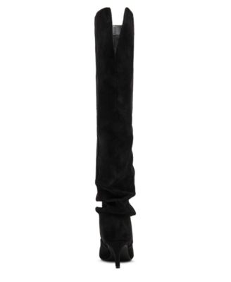 Stassi Wide-Calf Over-the-Knee Stiletto Dress Boots