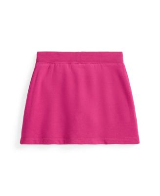 Toddler and Little Girls Faux-Wrap Fleece Skort