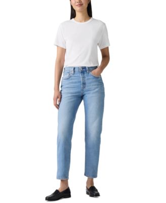 Levi's - Women's 501 Original-Fit Cropped Straight-Leg Jeans