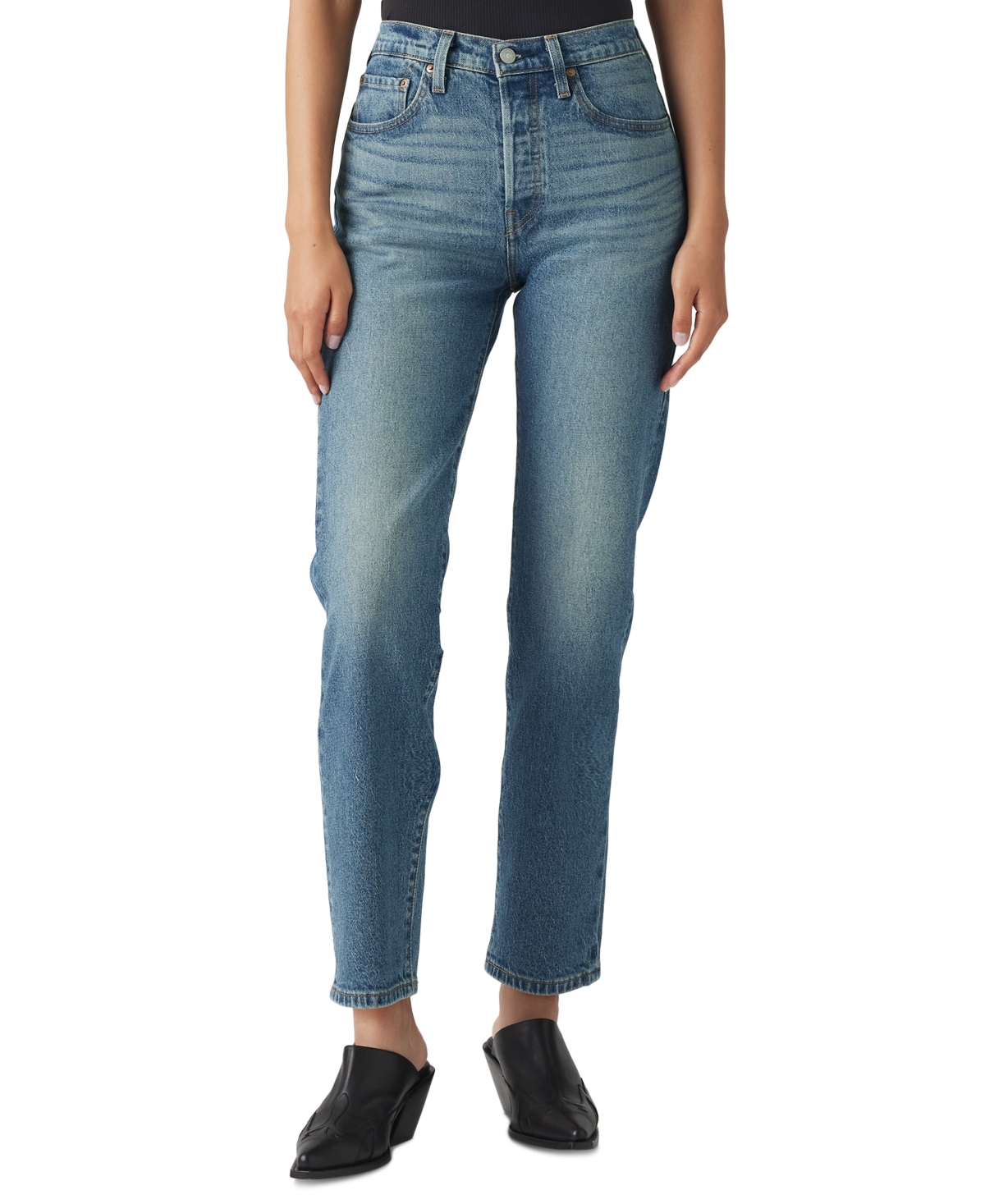 Levi's Women's 501 Original-Fit Cropped Straight-Leg Jeans