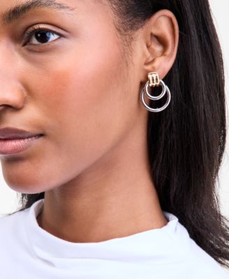 Double Ring Drop Earrings, Macy's Exclusive