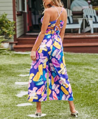 Women's Floral Print Jumpsuit