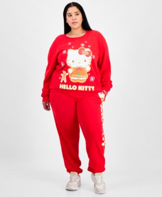 Trendy Plus Size Hello Kitty Holiday Sweatshirt