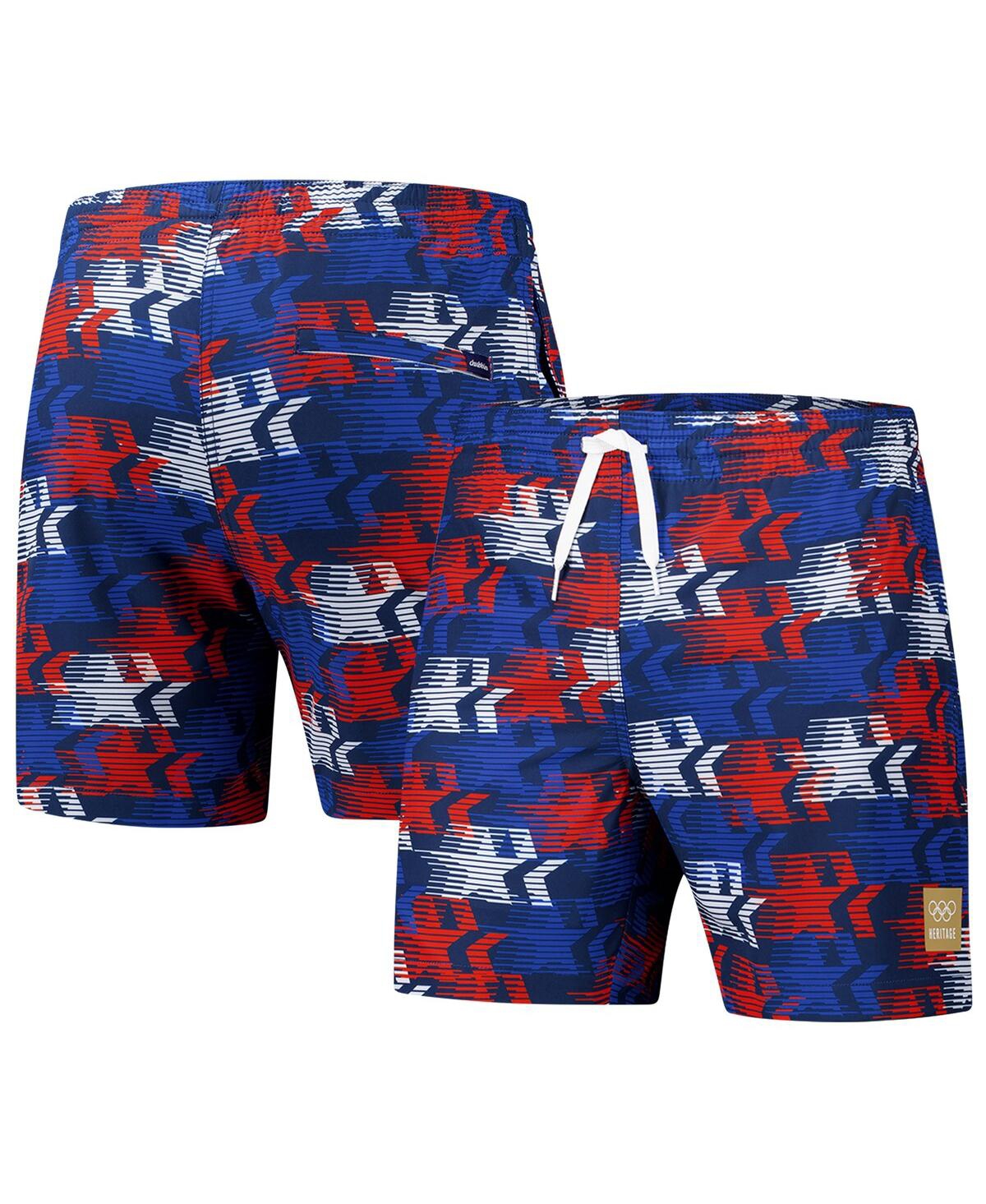 Men's Navy Team Usa The Star Spangles Classic Lined Swim Trunk - Navy