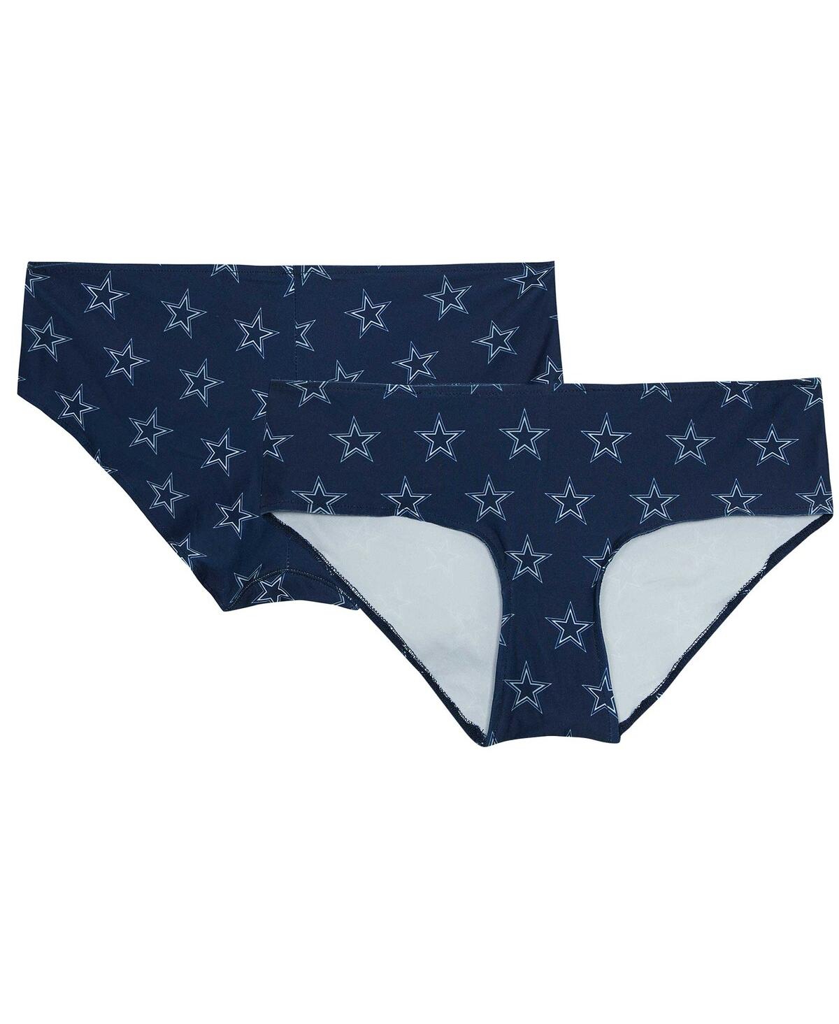Concepts Sport Women's Navy Dallas Cowboys Record Allover Print Knit Panty In Blue