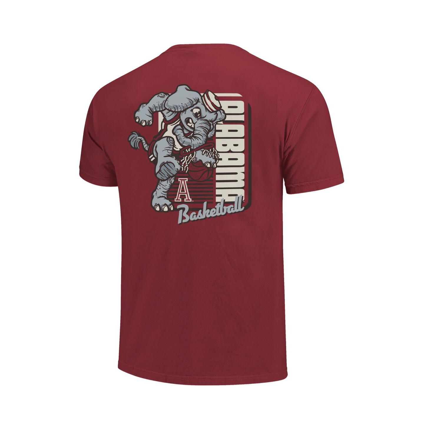 Мужская футболка Image One Crimson Alabama Crimson Tide Comfort Colors Mascot Dunk — фото 3