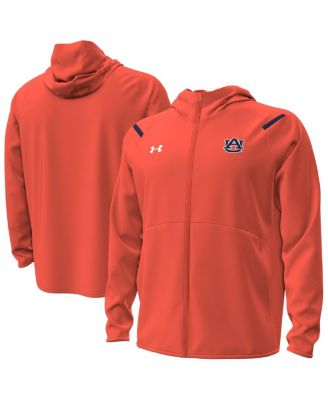 Under Armour - Men's Orange Auburn Tigers Unstoppable Performance Fleece Hoodie&nbsp;Half-Zip Jacket