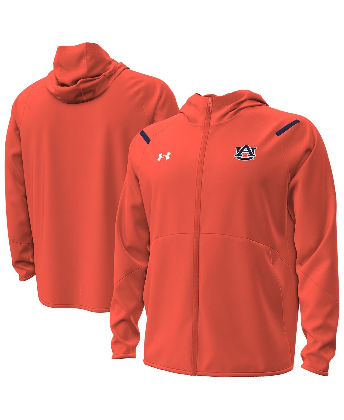 Men's Orange Auburn Tigers Unstoppable Performance Fleece Hoodie Half-Zip Jacket - Orange