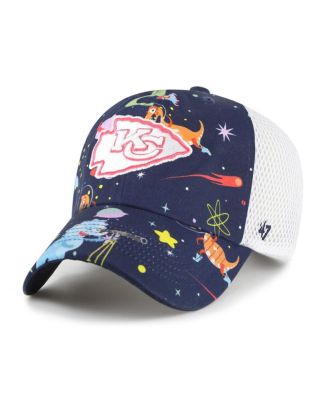 '47 Brand - Big Boys and Girls&nbsp;Navy Kansas City Chiefs Space Dino Adjustable Trucker Hat