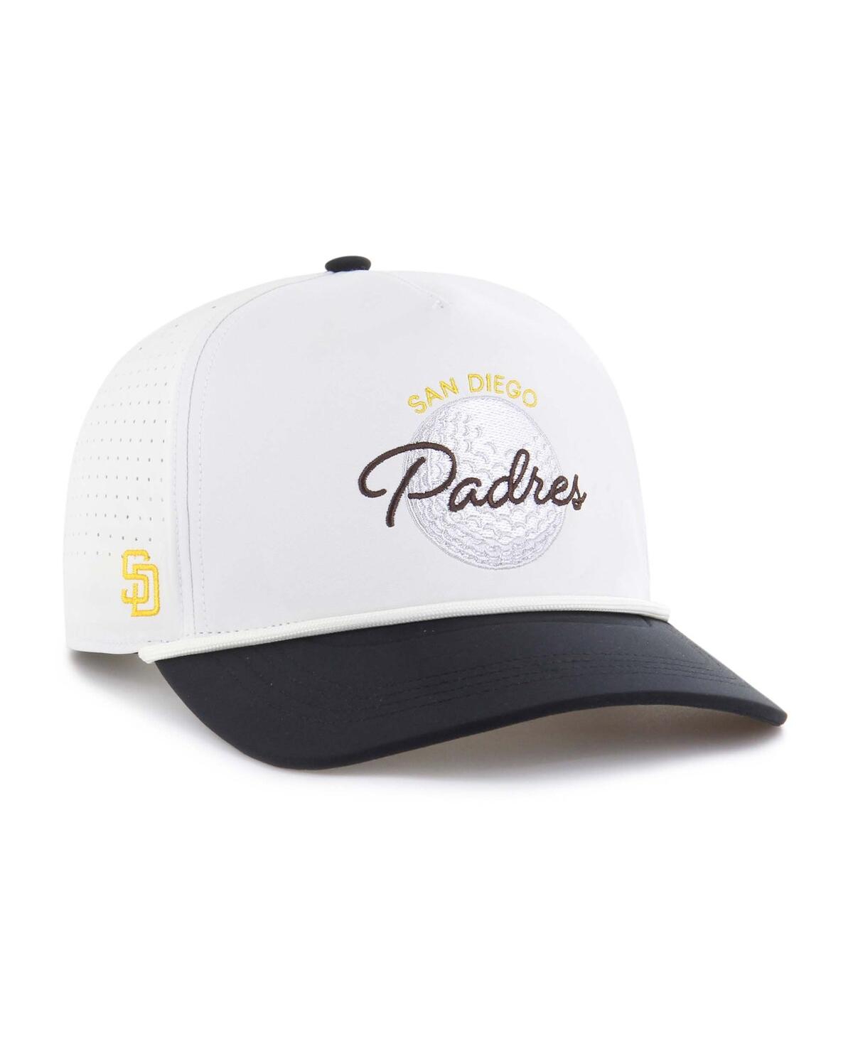 Men's White/Black San Diego Padres Gimmie Golf Hitch Rope Adjustable Hat - White, Black