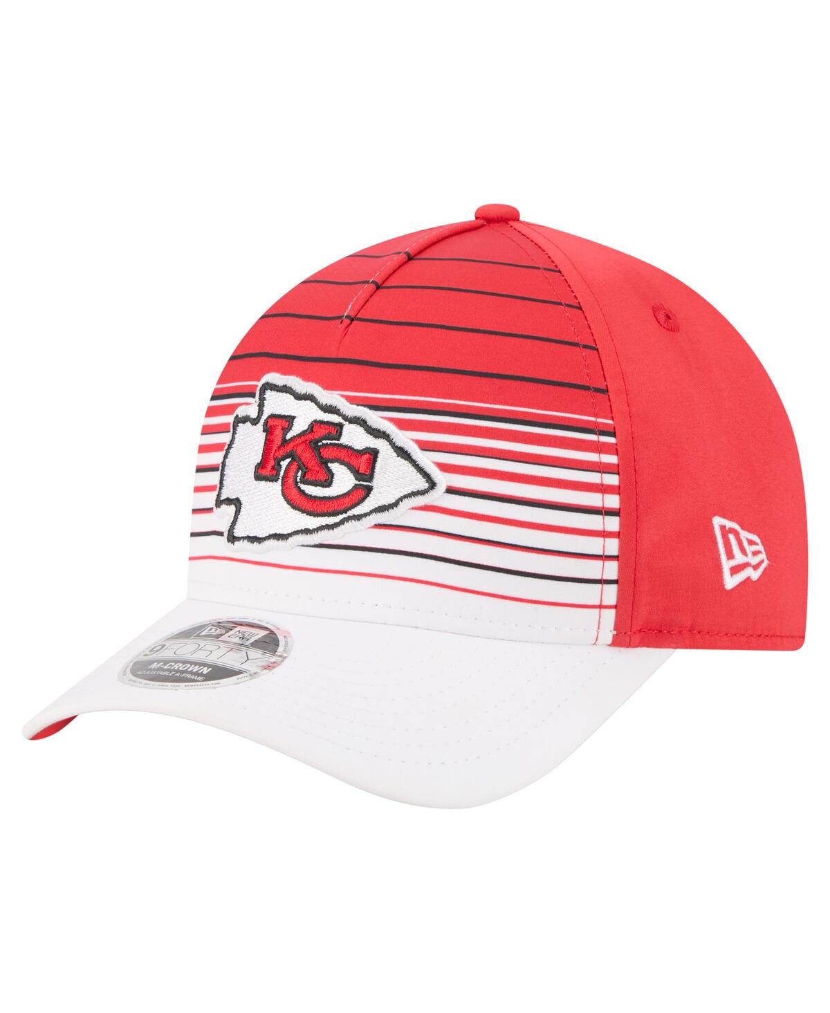 New Era Men's White/red Kansas City Chiefs Adventure Gradient 9forty M-crown A-frame Adjustable Hat In Multi