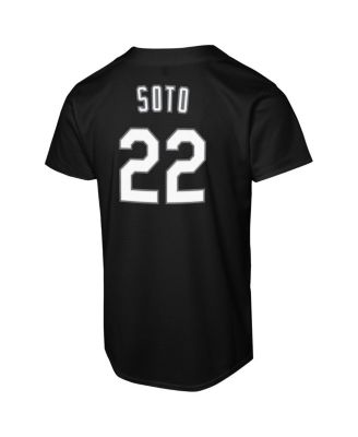 Big Boys and Girls Juan Soto Black New York Mets Lights Out Replica Player Jersey