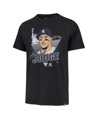 Men's Aaron Judge Black New York Yankees Player Caricature Franklin T-Shirt