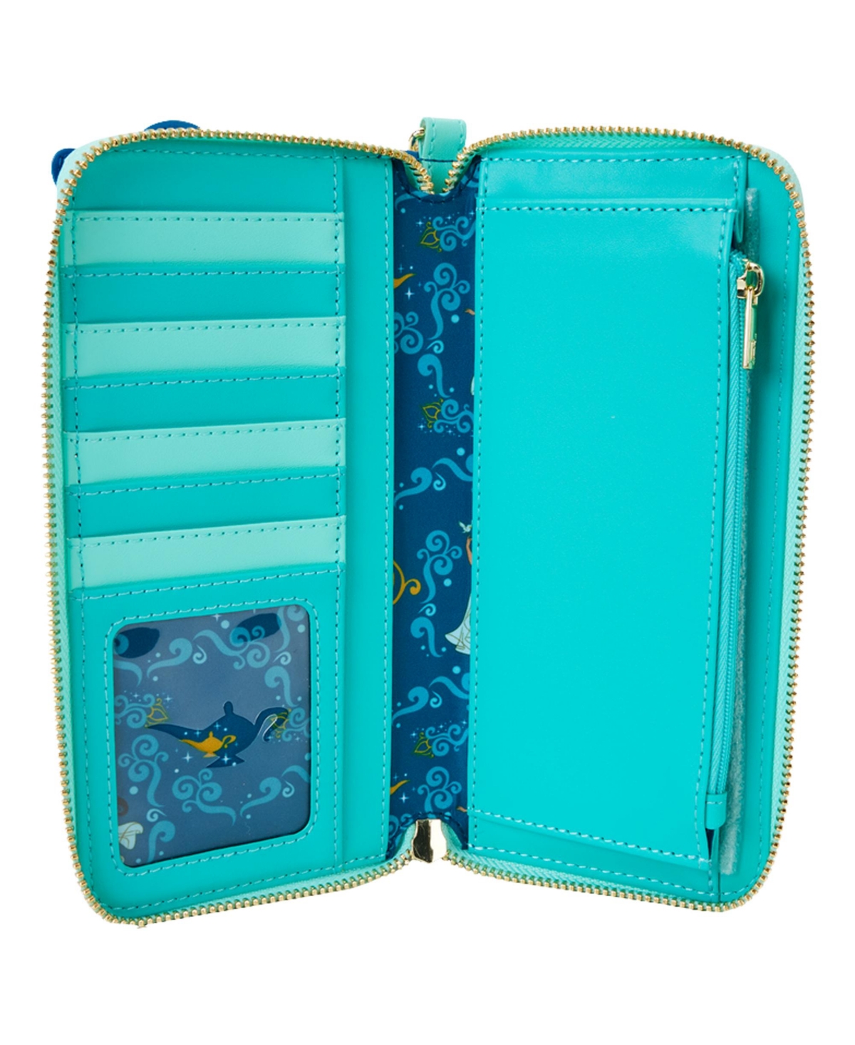 Loungefly Aladdin Lenticular Wristlet In Transparent