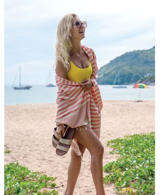 Artisan Crafted Cotton Turkish Towel Beach Bath Oeko-Tex Certified