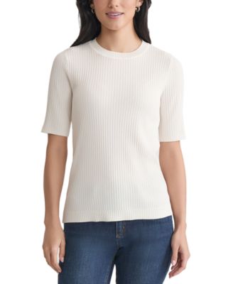 Jones New York - Petite Sutton Short-Sleeve Knit Top
