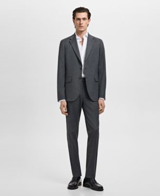 Men's Slim-Fit Twill Fabric Dress Shirt