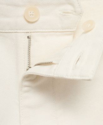 Men's Cotton-Linen Blend Regular-Fit Jeans