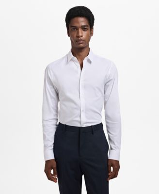 MANGO - Men's Slim Fit Cotton Dress Shirt