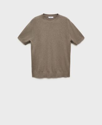 Men's Ribbed Knit T-Shirt